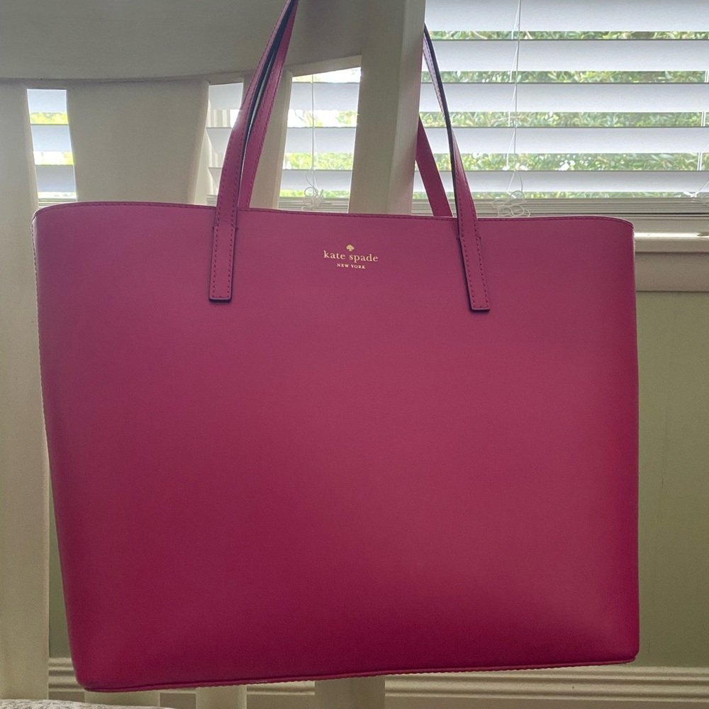 Kate Spade Pink Saffiano Leather Tote